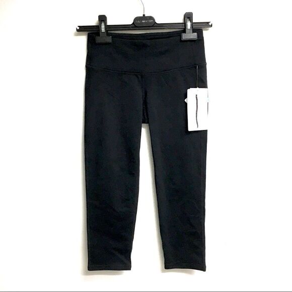 ATHLETA Black Chaturanga Yoga Capri Tights Legging Pants XS - Picture 2 of 5